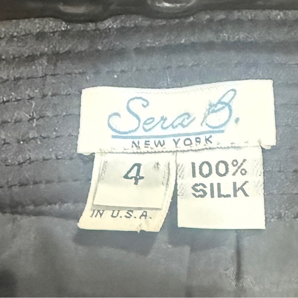 Sera B of New York exquisite vintage beaded / embroidered 100% silk blazer sz 4 - Picture 3 of 15